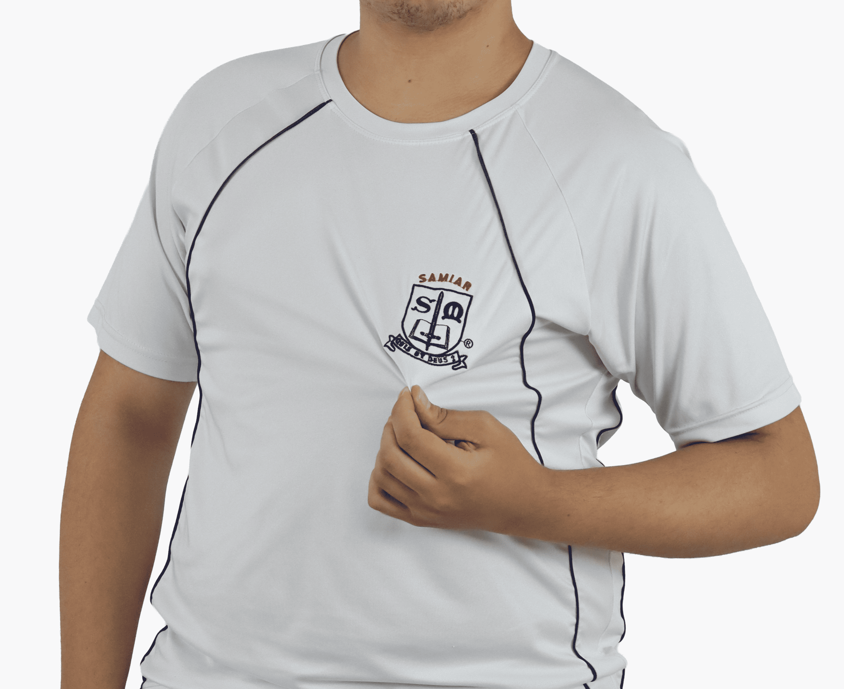 Camiseta Oficial do Uniforme - Branca | Colégio São Miguel Arcanjo